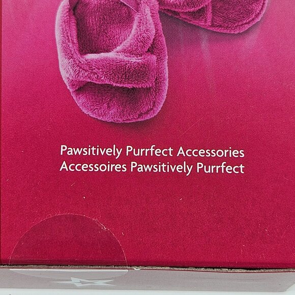 American Girl Pawsitively Purrfect Accessories Pink Slippers Green Headband Set - Picture 3 of 8